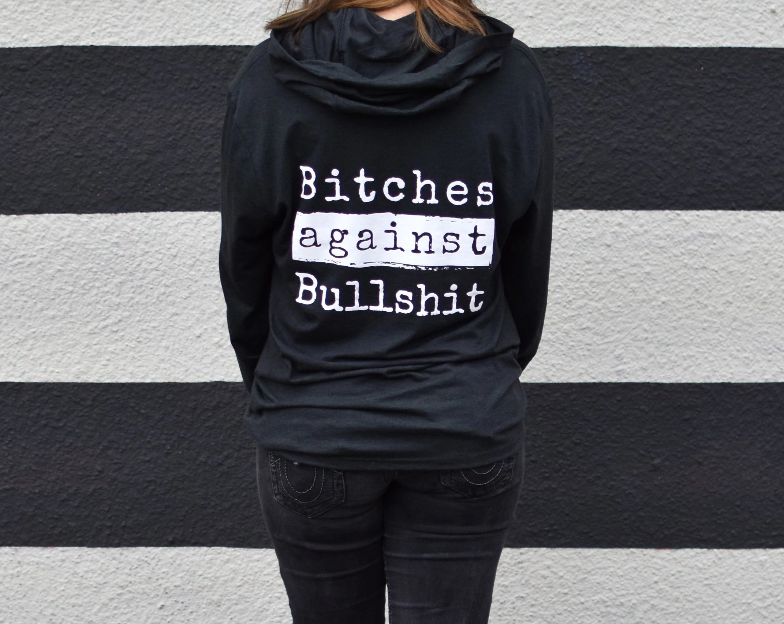 Bitches Against Bullshit Malicious Long - Sleeved T-Shirt Hoodie - Malicious Women Co. - Apparel